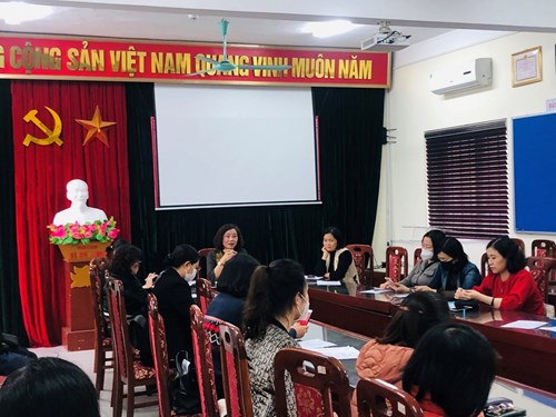 Chi bộ trường Tiểu học Ngọc Lâm Tổ chức đánh giá chất lượng Đảng viên, tổ chức cơ sở Đảng năm 2021