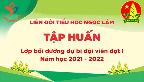 Liên đội Tiểu học Ngọc Lâm tổ chức kết nạp đội viên mới năm học 2021 - 2022