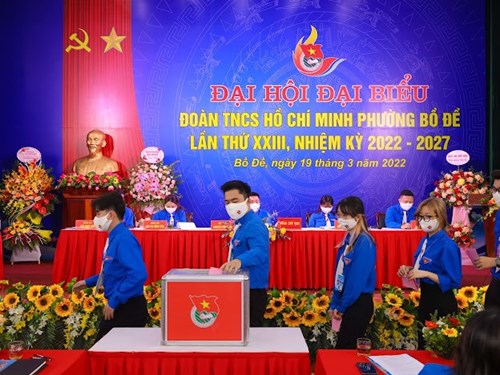  Chúc mừng Đại hội đại biểu Đoàn TNCS Hồ Chí Minh phường Bồ Đề lần thứ XXIII, nhiệm kỳ 2022-2027 được tổ chức ngày 19/3/2022 đã thành công rực rỡ