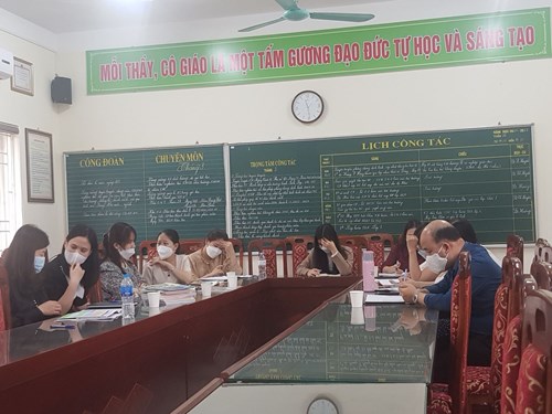 Trường Tiểu học Ngọc Lâm tham gia hội nghị trực tuyến giới thiệu sách giáo khoa lớp 3 Năm học 2022 - 2023