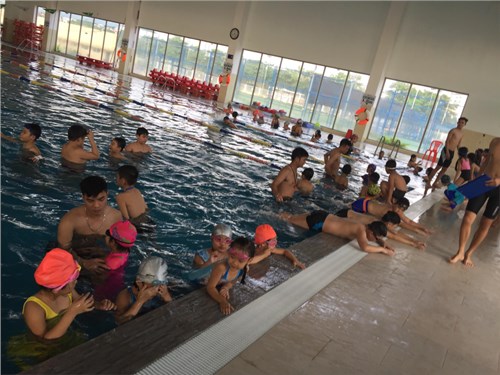 Trường tiểu học ngọc lâm 
tham gia giải bơi – hội khỏe phù đổng cấp quận
