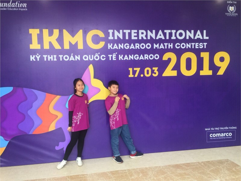 Học sinh trường Tiểu học Ngọc Lâm
tham gia kỳ thi Toán Quốc tế Kangaroo
