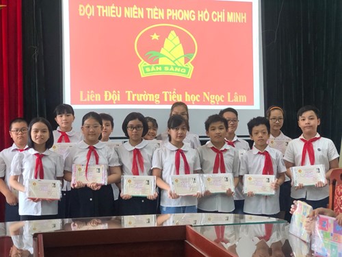 Liên đội trường Tiểu học Ngọc Lâm tổ chức đại hội cháu ngoan bác hồ năm học 2019 - 2020