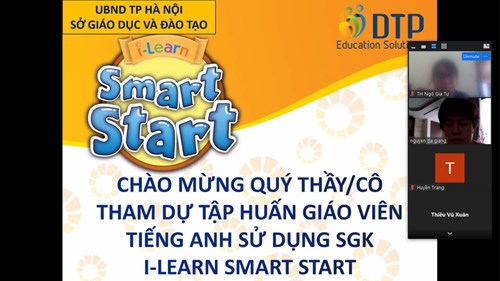 Trường Tiểu học Ngô Gia Tự tham gia tập huấn Sách Tiếng Anh 1,2:  I-Learn Smart Start năm học 2021 - 2022