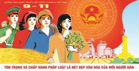 Trường Tiểu học Phúc Lợi hưởng ứng Ngày Pháp luật nước  Cộng hòa xã hội chủ nghĩa Việt Nam năm 2021