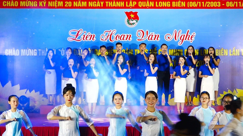 Chi đoàn Trường Tiểu học Phúc Lợi tham gia liên hoan văn nghệ Chào mừng thành công Đại hội Đại biểu Đoàn TNCS Hồ Chí Minh Quận Long Biên