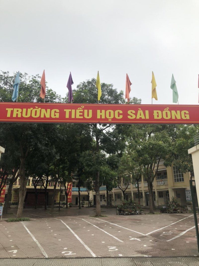 Trường TH Sài Đồng sẵn sàng đón học sinh trở lại trường sau đợt nghỉ dịch