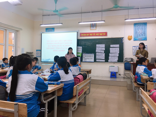 Trường Tiểu học Thạch Bàn A tổ chức Chuyên đề  Tập làm văn lớp 4 cấp trường