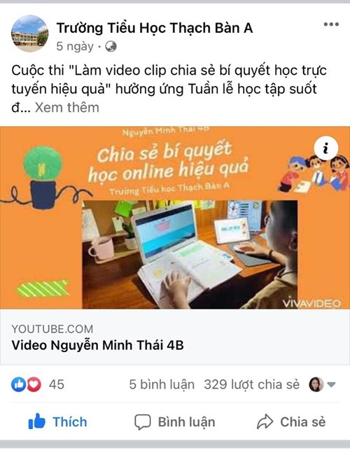 Chia sẻ bí quyết học Online hiệu quả ở nhà - Nguyễn Minh Thái 4B