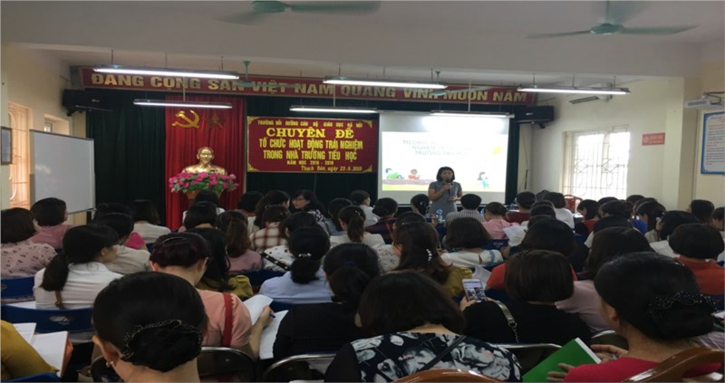 Trường Tiểu học Thạch Bàn A tham gia tổ chức chuyên đề: Hoạt động trải nghiệm trong trường Tiểu học.