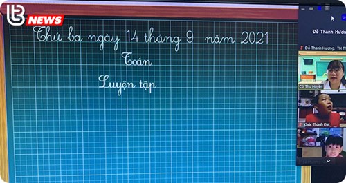 Trường tiểu học Thạch Bàn B triển khai dạy học trực tuyến ngay từ đầu năm học 2021-2022       