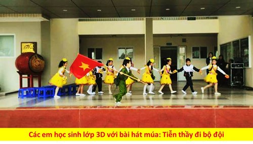 Trường Tiểu học Thạch Bàn B tổ chức lễ kỉ niệm 71 năm ngày truyền thống QĐND Việt Nam 22/12.