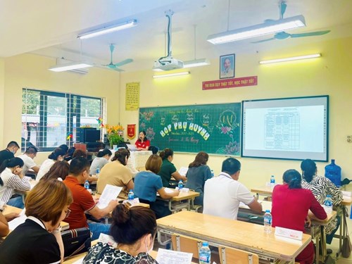 Trường tiểu học thanh am tổ chức họp phụ huynh đầu năm học 2022 - 2023
