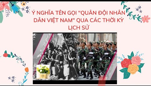 Ý nghĩa tên gọi  Quân đội nhân dân Việt Nam  qua các thời kỳ lịch sử