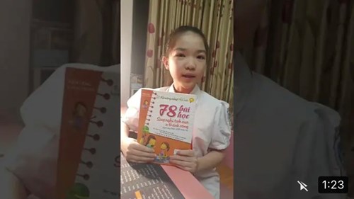 Ngày hội đọc sách. TH Thượng Thanh 2022. Nguyễn Khánh Lam 4A1