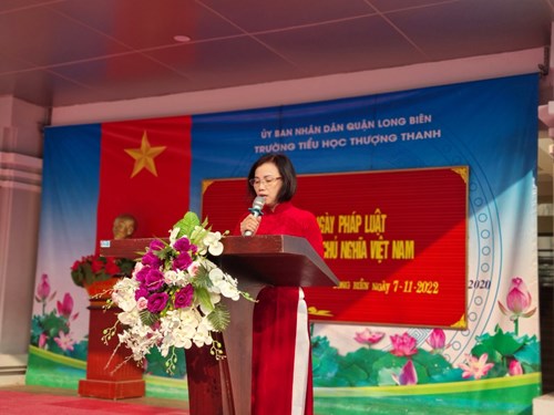 Trường Tiểu học Thượng Thanh tổ chức các hoạt động hưởng ứng Ngày Pháp luật Nước CHXHCN Việt Nam 9/11/2022