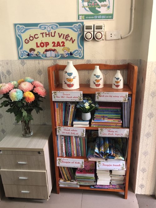  Góc thư viện lớp  - Mô hình góp phần xây dựng văn hóa đọc của liên đội trường Tiểu học Việt Hưng