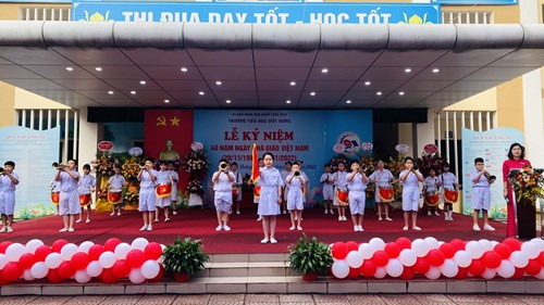 Trường Tiểu học Việt Hưng long trọng tổ chức Lễ kỉ niệm 40 năm ngày Nhà giáo Việt Nam 20-11