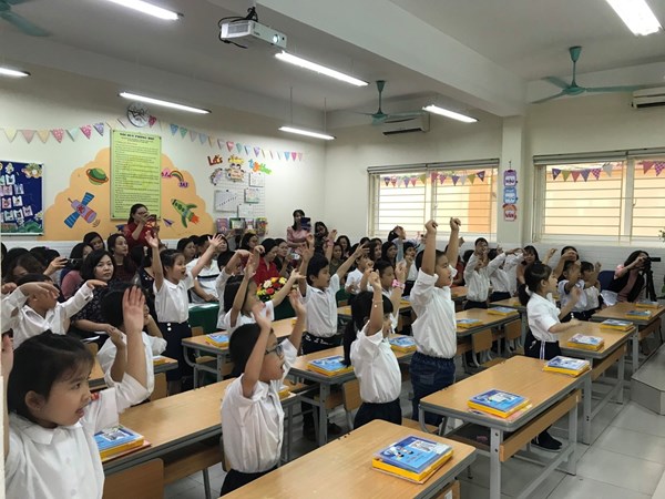 Phòng Giáo dục và Đào tạo quận Long Biên tổ chức chuyên đề dạy học môn Toán lớp 1 tại Trường Tiểu học Vũ Xuân Thiều
