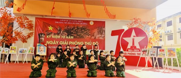 CÁC BÉ KHỐI MẪU GIÁO LỚN HÂN HOAN THAM GIA CHƯƠNG TRÌNH “ HÀ NỘI, KÝ ỨC HÀO HÙNG” CHÀO MỪNG 70 NĂM GIẢI PHÓNG THỦ ĐÔ 10/10/1954 - 10/10/2024