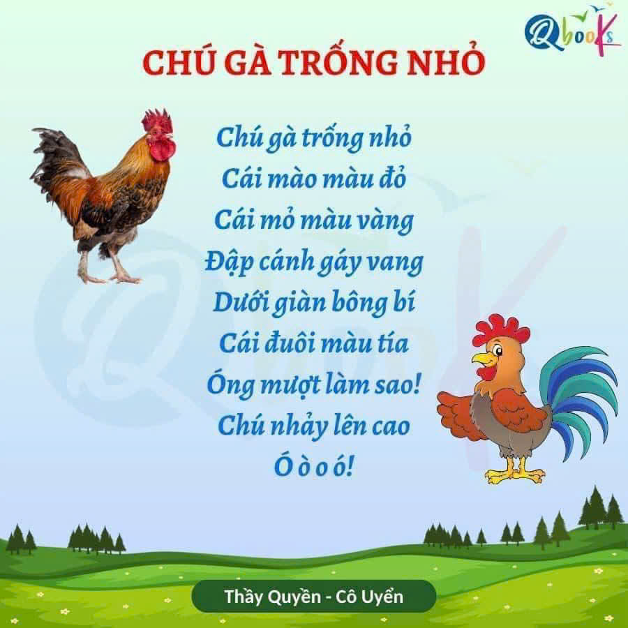 Bài thơ: Chú gà trống nhỏ