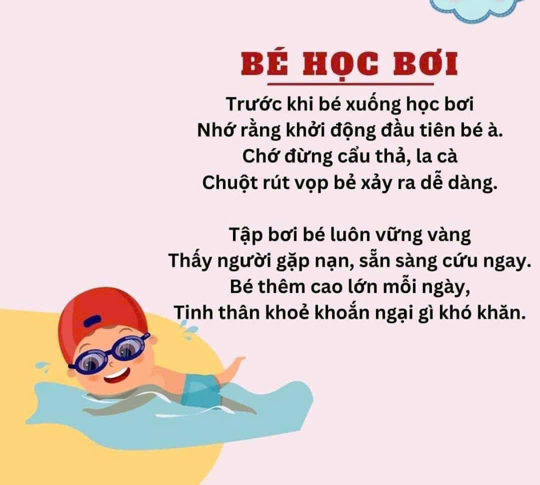 KNS: Bé học bơi