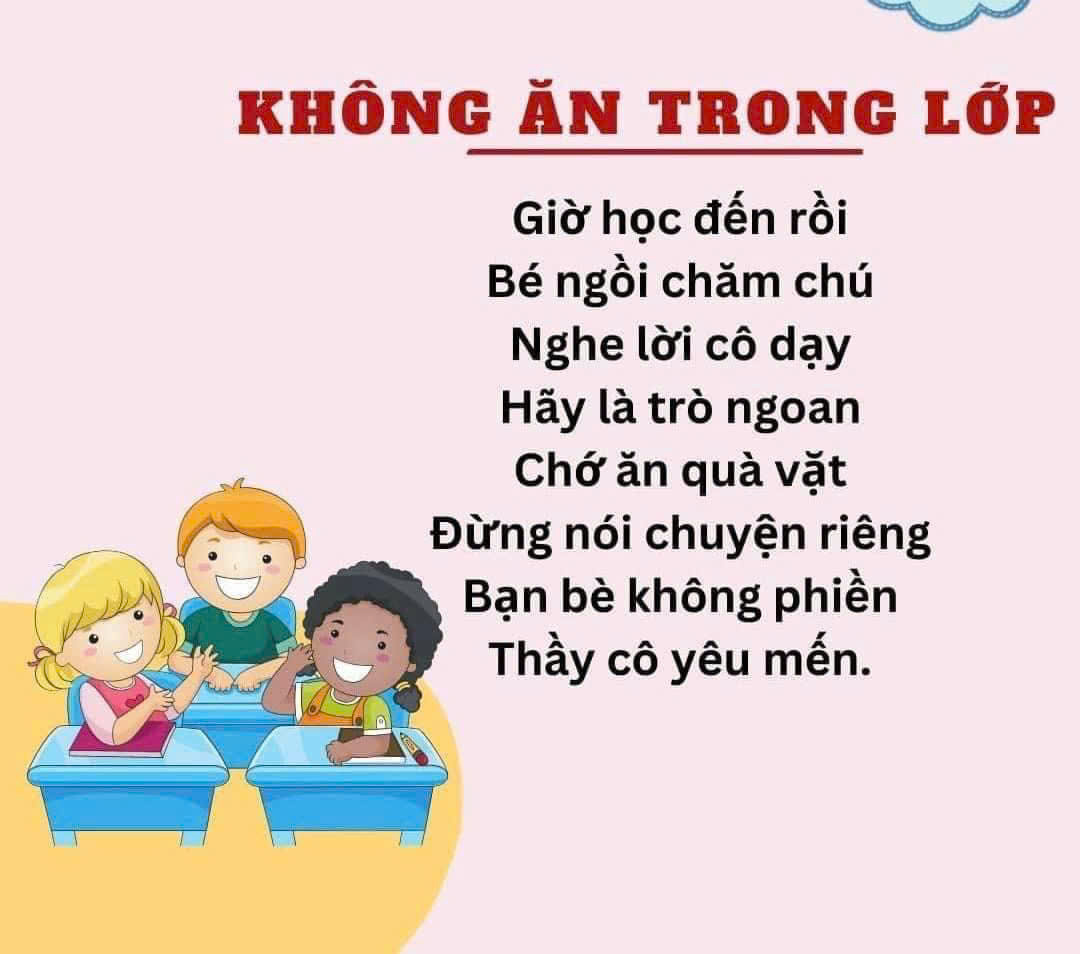 KNS: Không ăn trong lớp