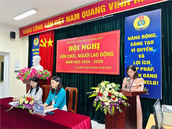 Hội nghị viên chức, người lao động năm học 2024 - 2025