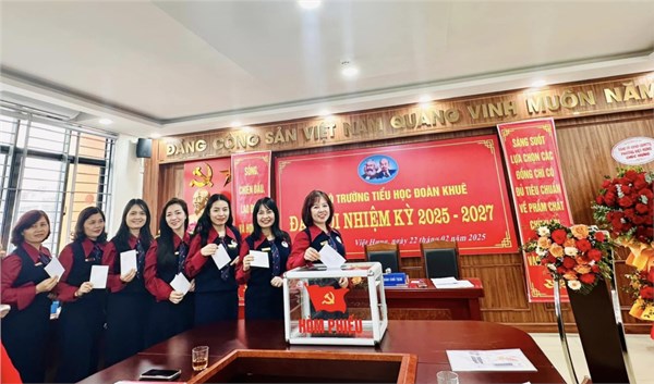 Đại hội Chi bộ trường TH Đoàn Khuê nhiệm kì 2025-2027